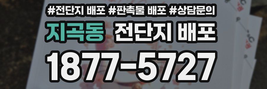 지곡동 전단지 배포