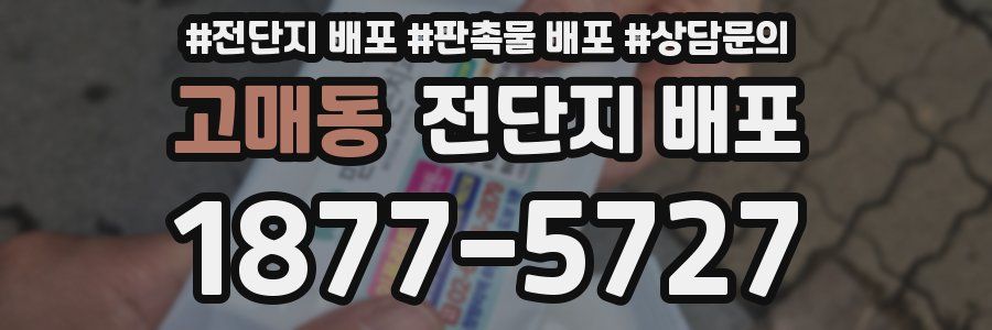 고매동 전단지 배포