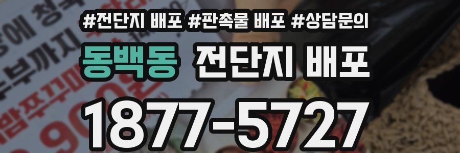 동백동 전단지 배포