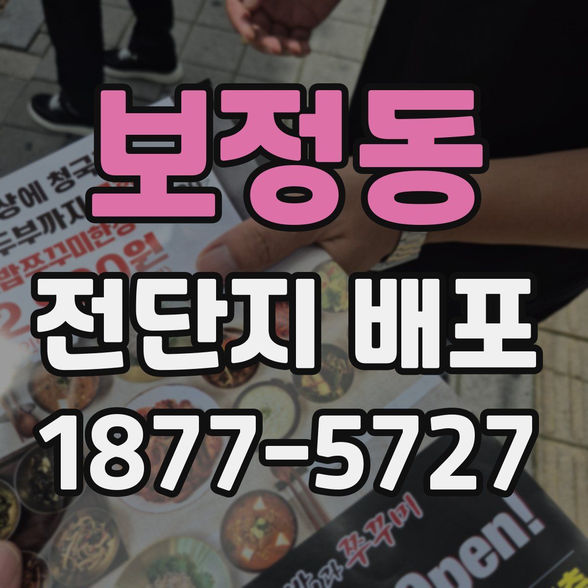 보정동 전단지 배포
