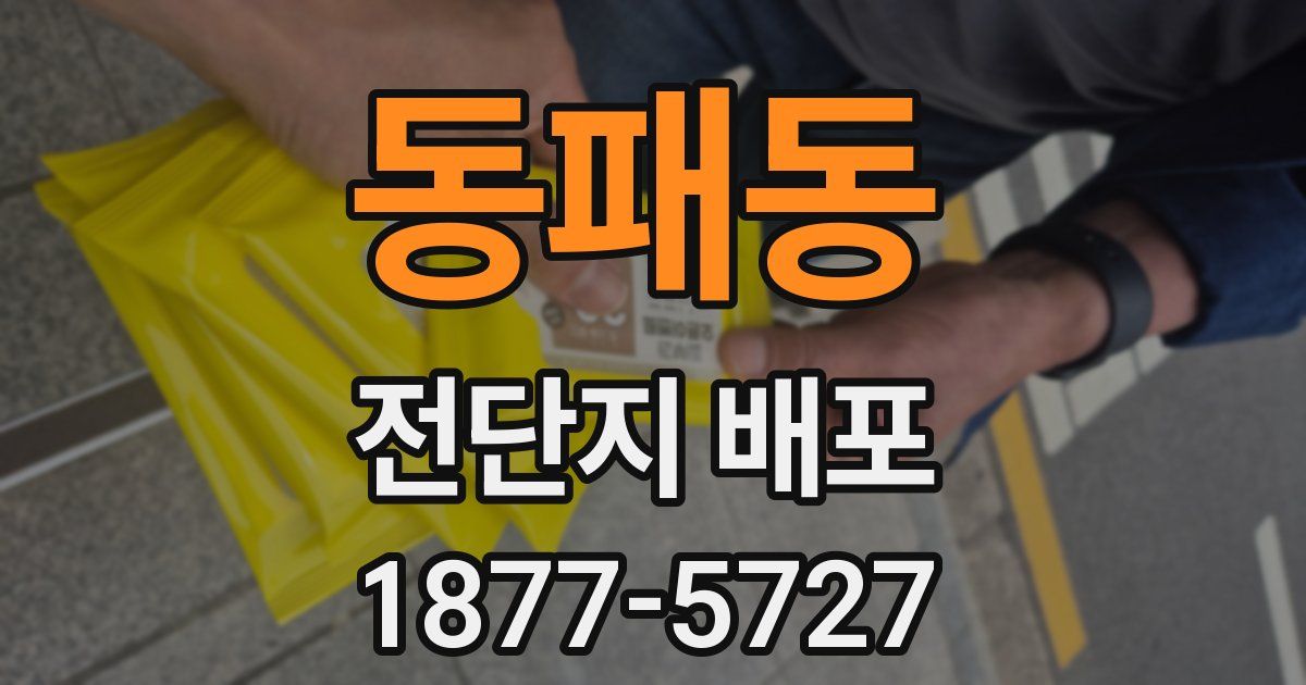 동패동 전단지 배포
