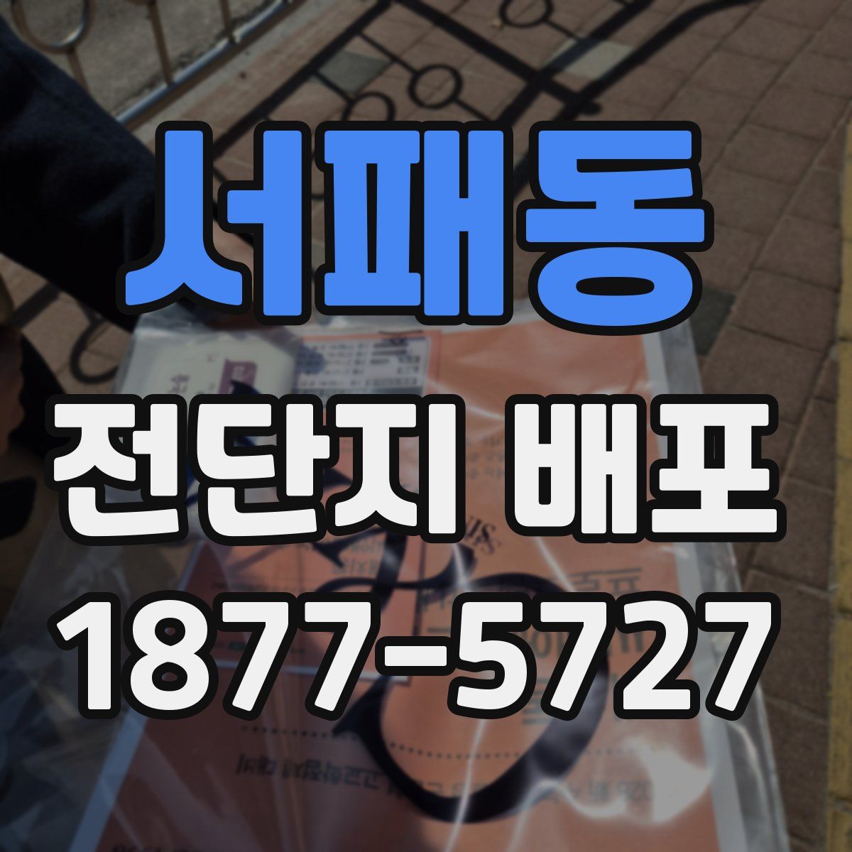 서패동 전단지 배포