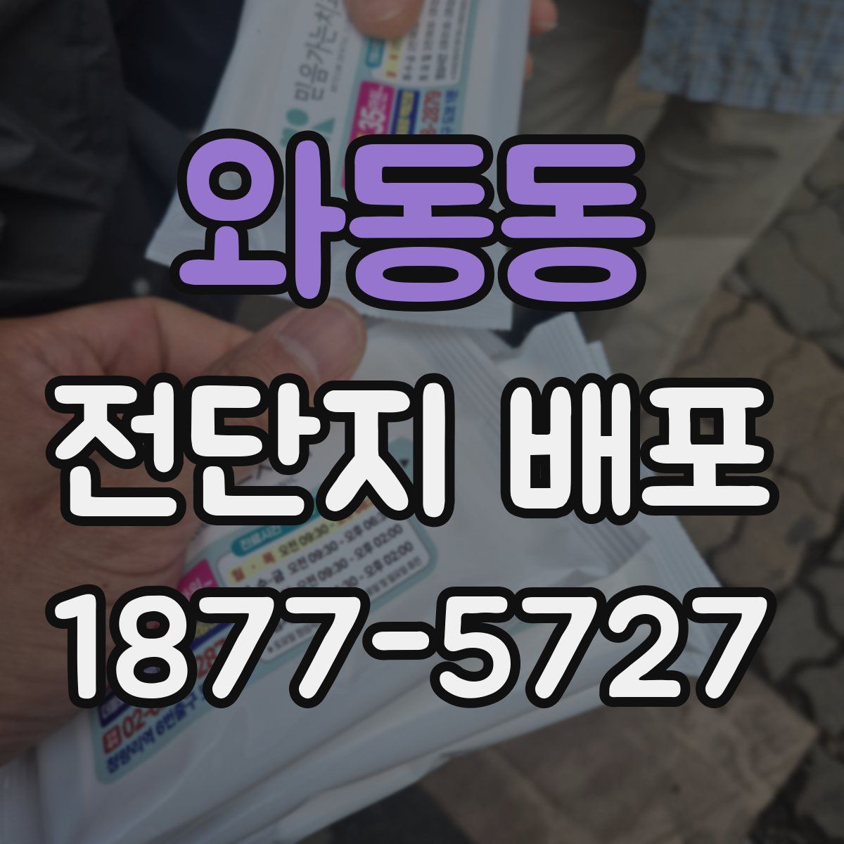 와동동 전단지 배포