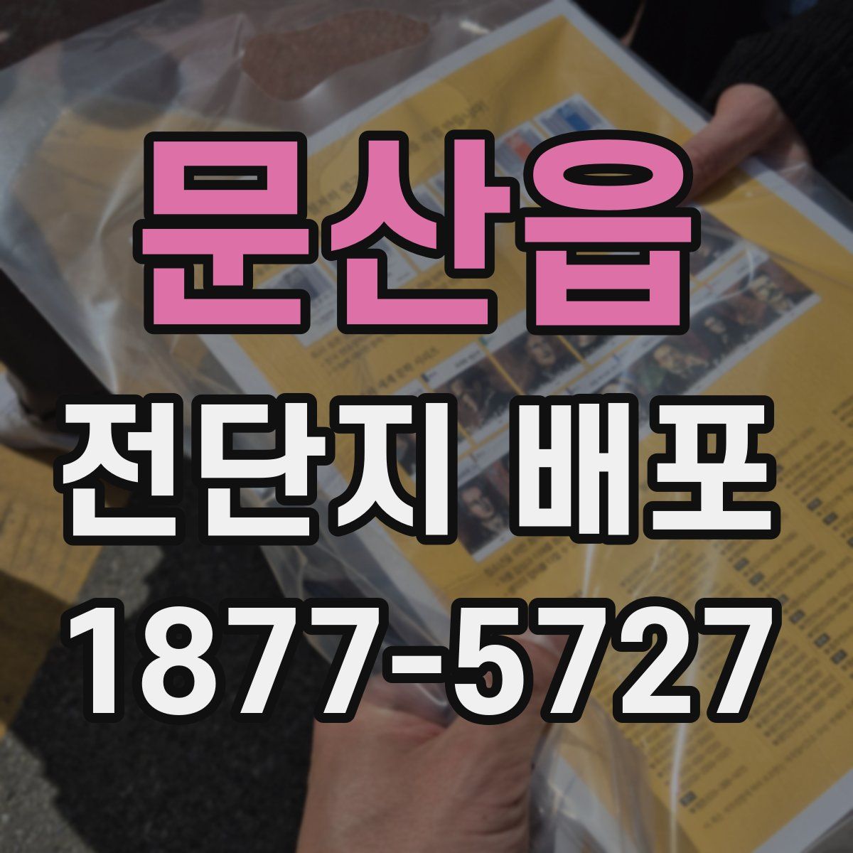 문산읍 전단지 배포