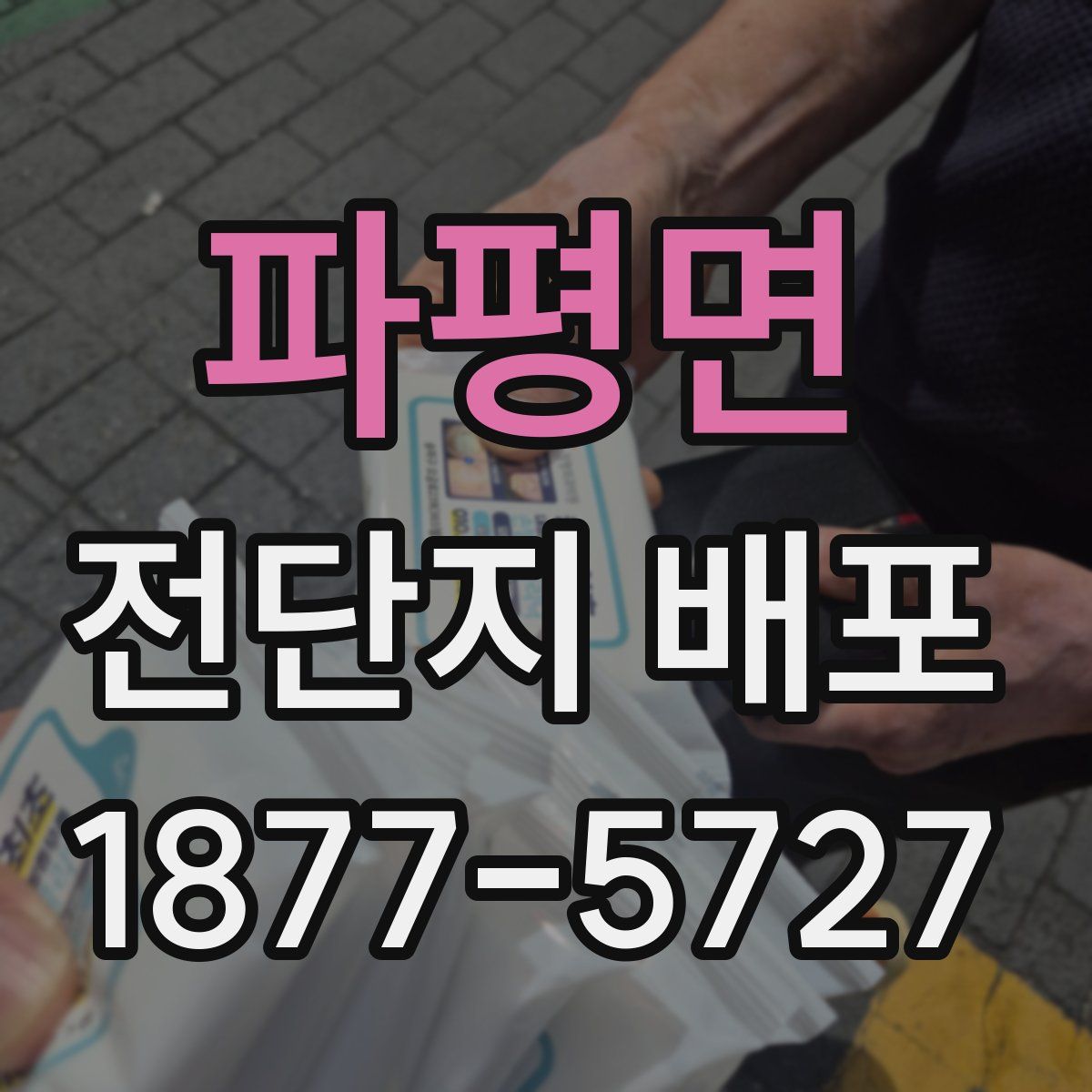 파평면 전단지 배포
