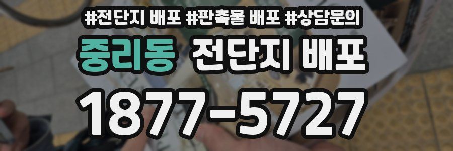 중리동 전단지 배포