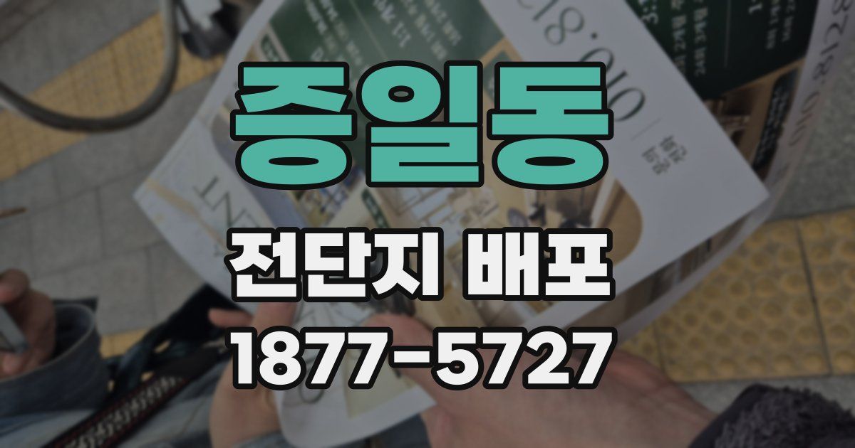 증일동 전단지 배포