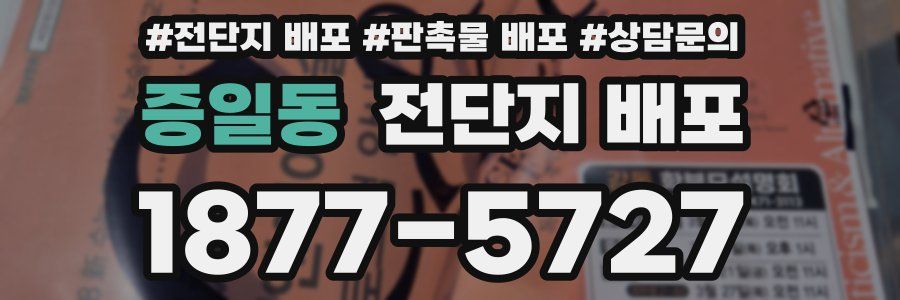 증일동 전단지 배포