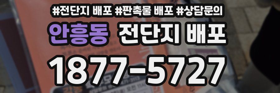 안흥동 전단지 배포