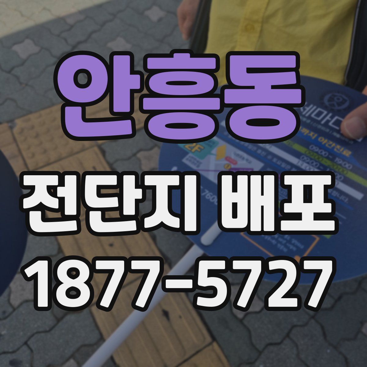 안흥동 전단지 배포