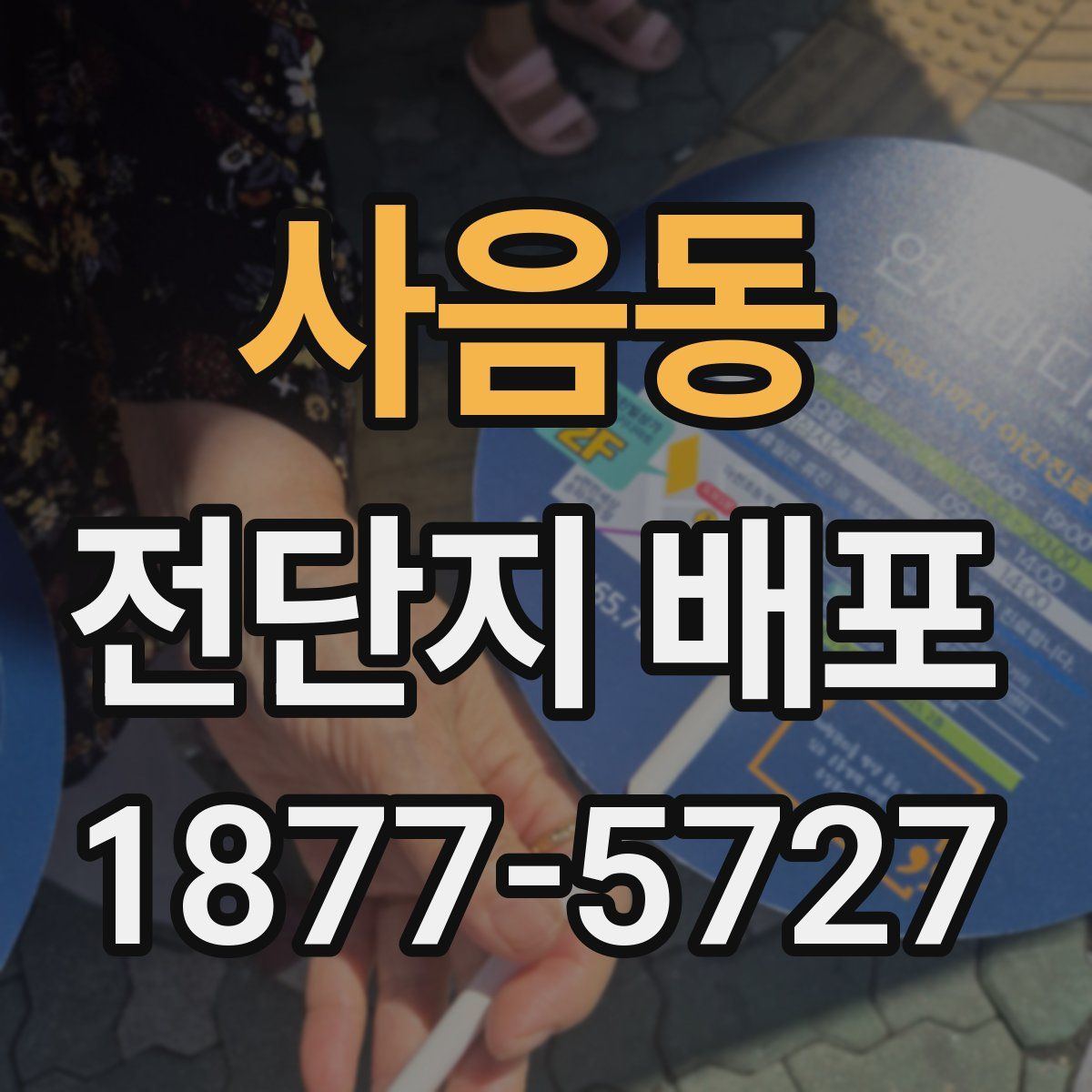 사음동 전단지 배포