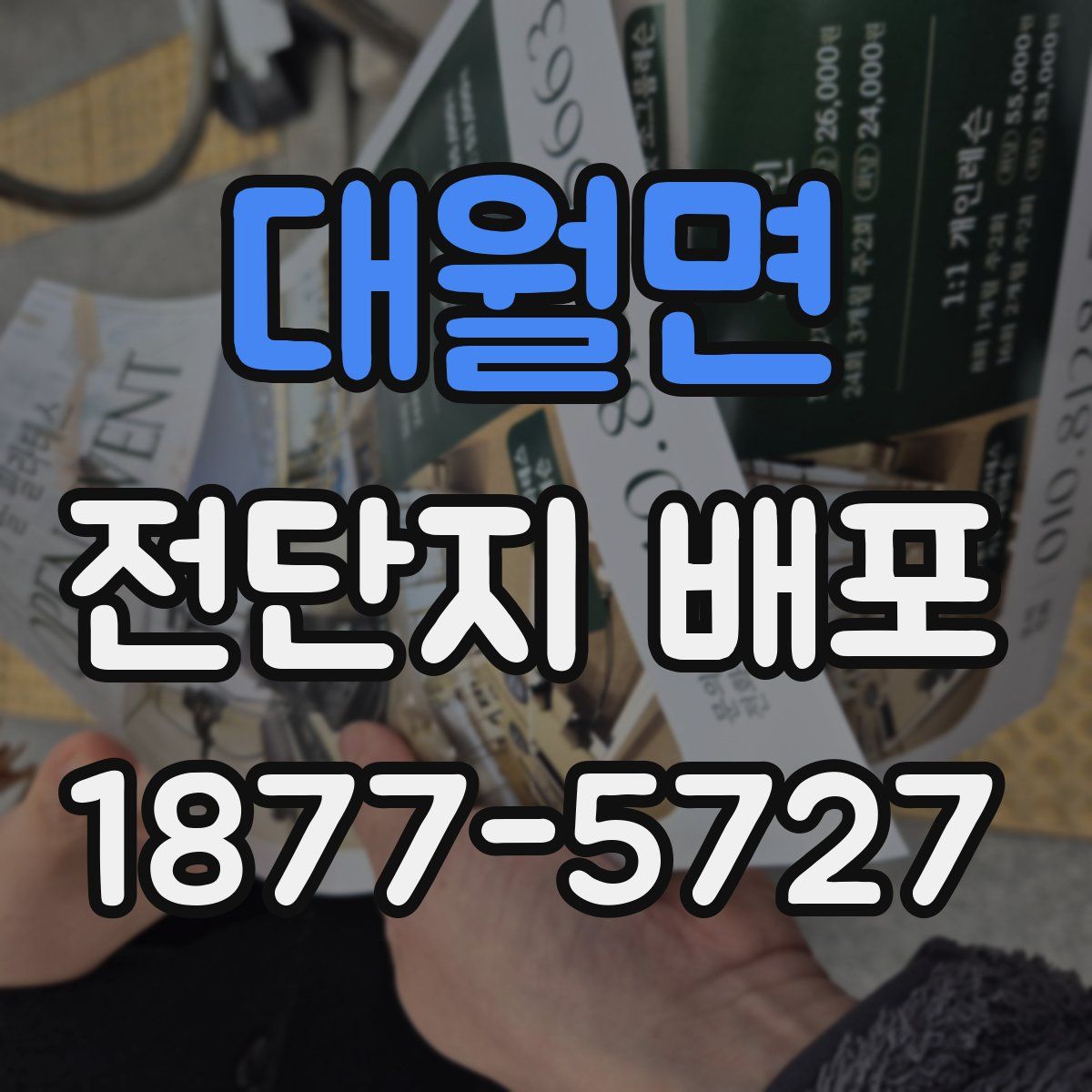 대월면 전단지 배포