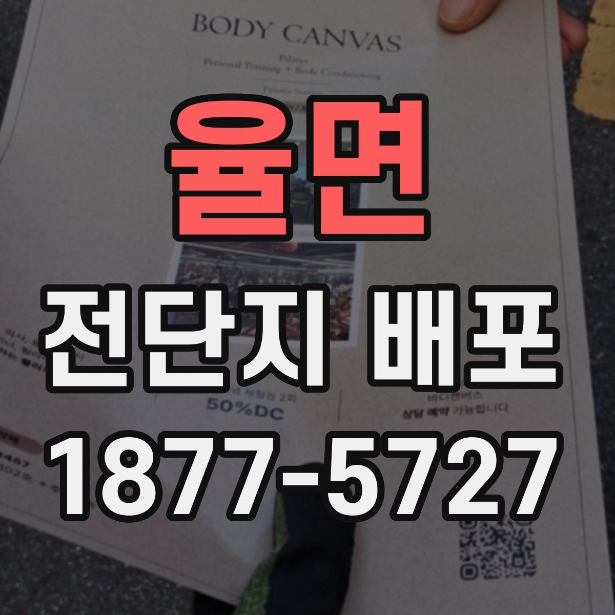 율면 전단지 배포