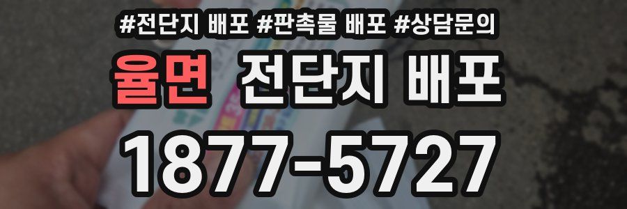 율면 전단지 배포