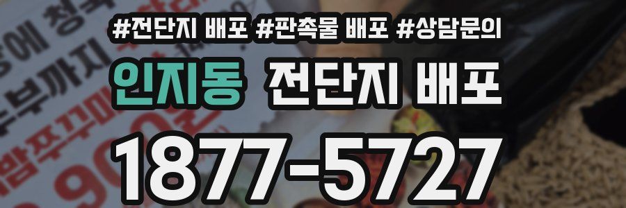 인지동 전단지 배포