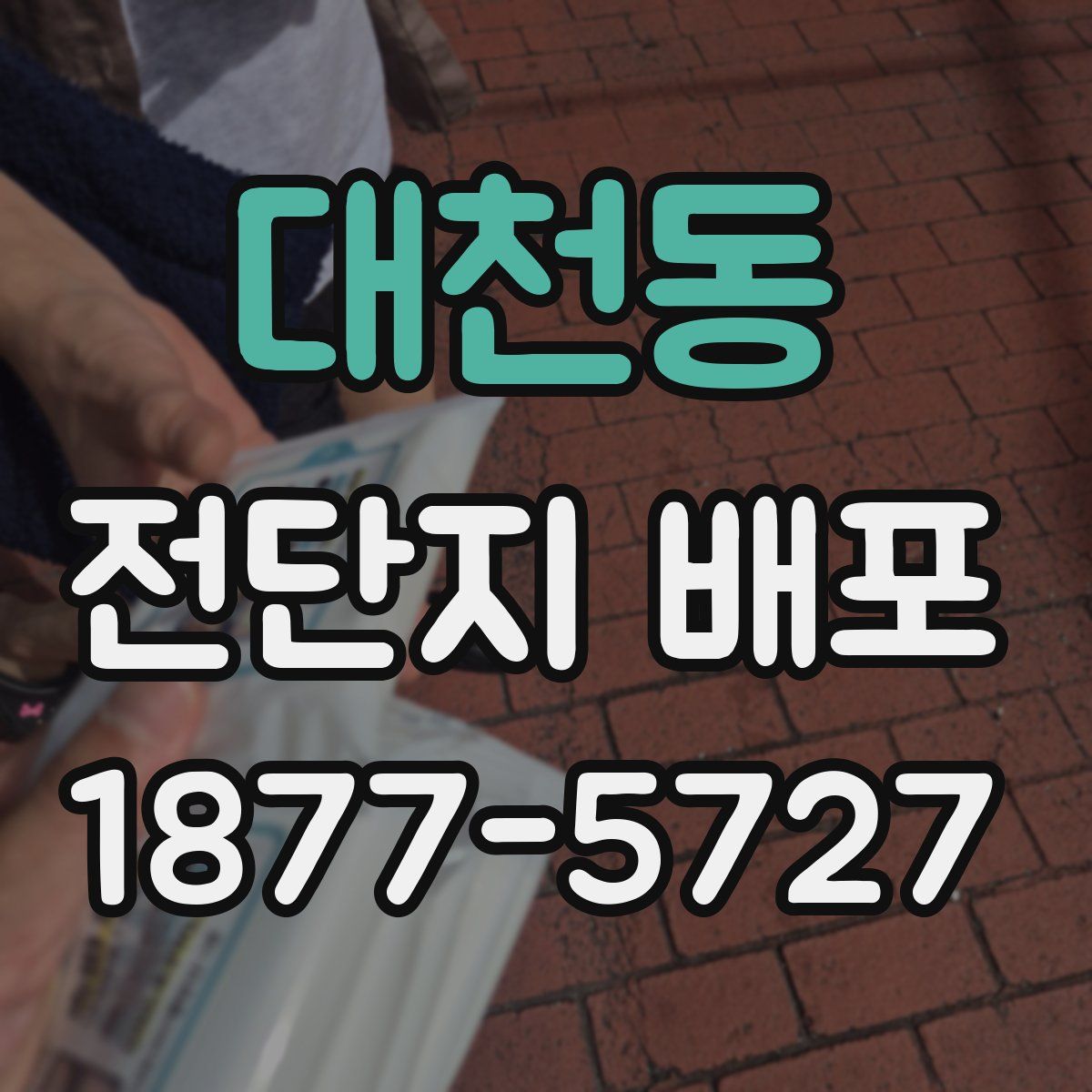대천동 전단지 배포