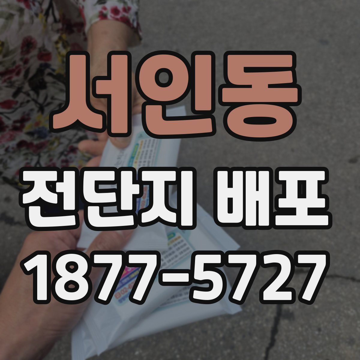 서인동 전단지 배포