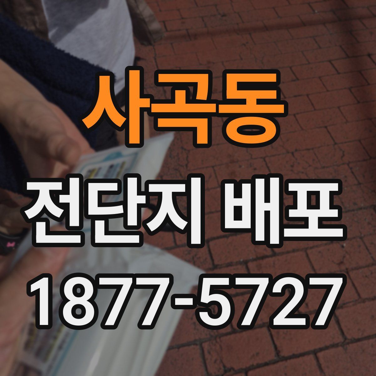 사곡동 전단지 배포