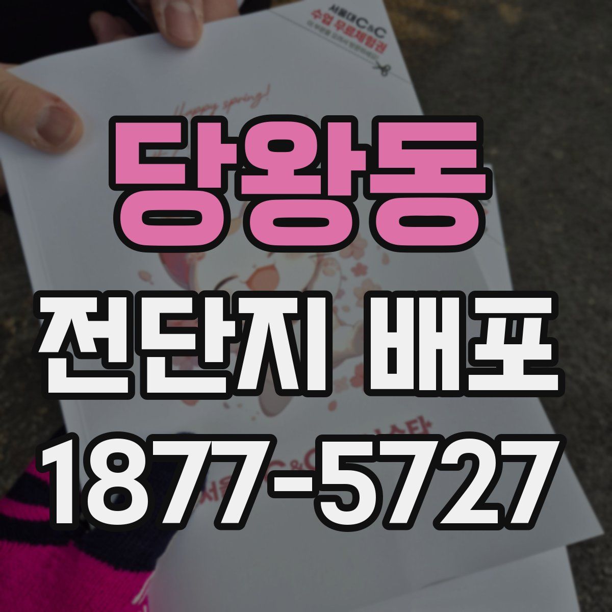당왕동 전단지 배포