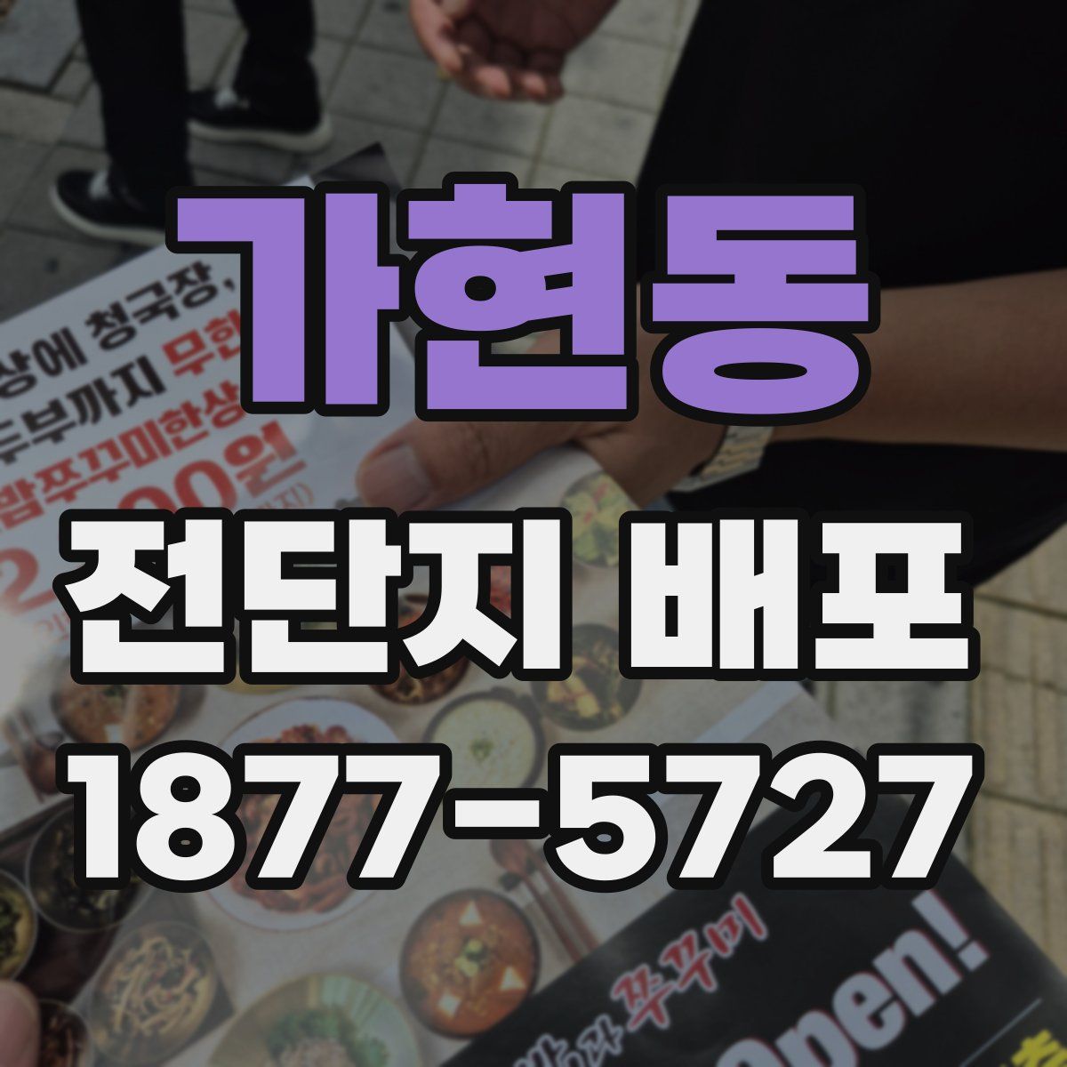 가현동 전단지 배포