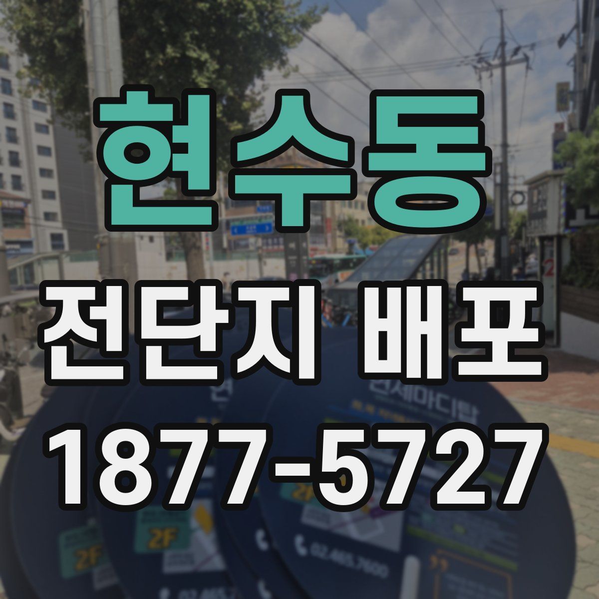 현수동 전단지 배포