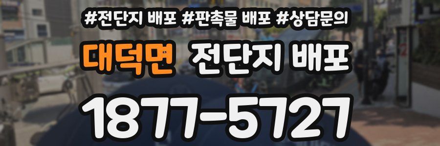 대덕면 전단지 배포