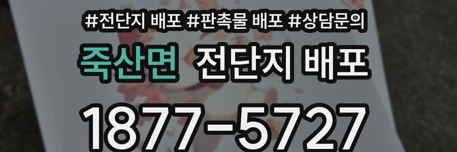 죽산면 전단지 배포