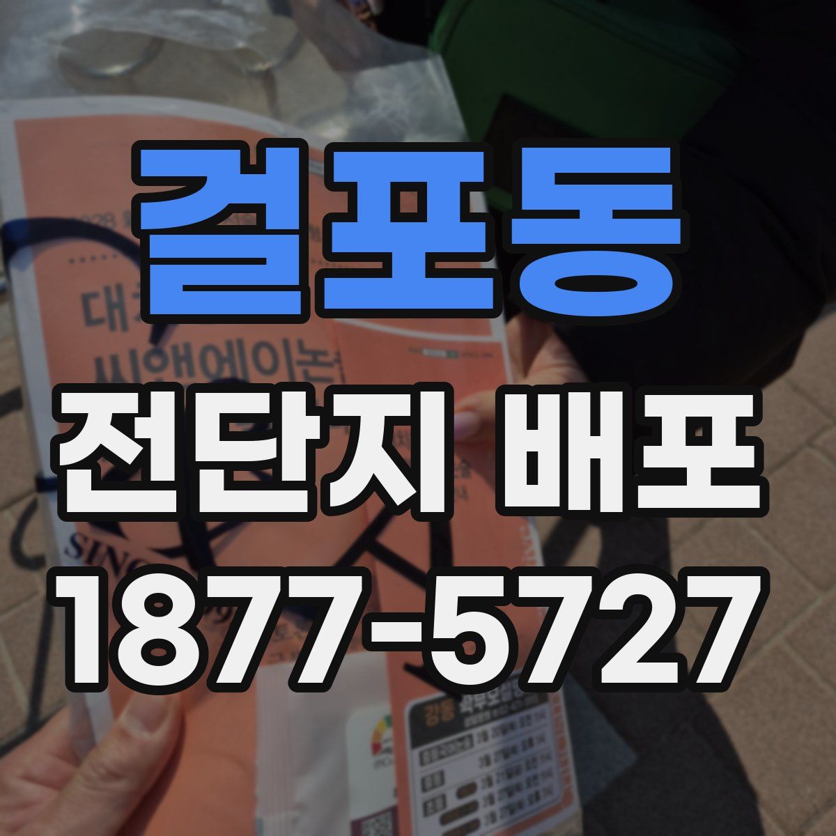걸포동 전단지 배포
