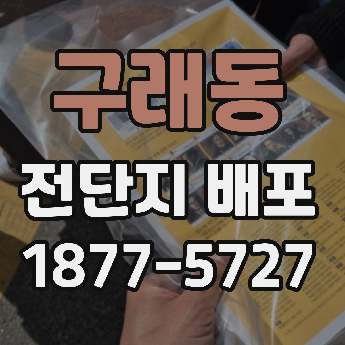 구래동 전단지 배포