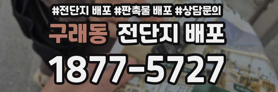 구래동 전단지 배포