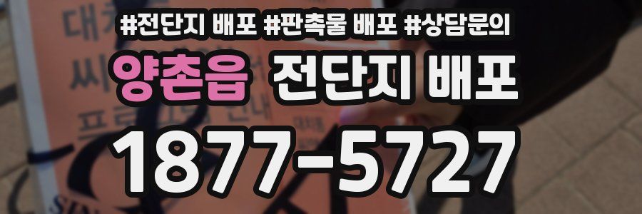 양촌읍 전단지 배포
