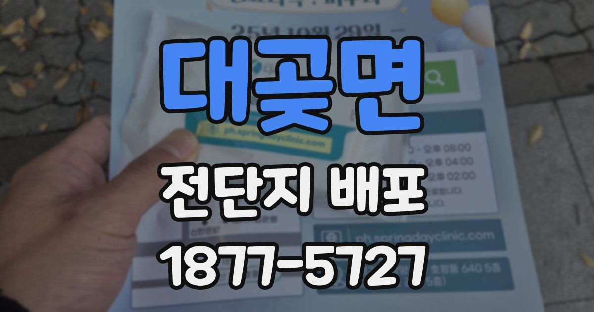 대곶면 전단지 배포