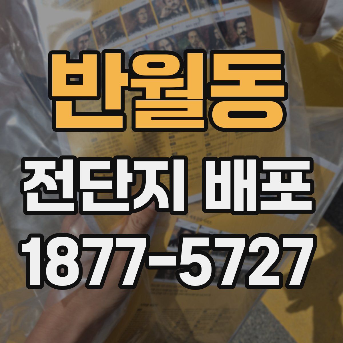 반월동 전단지 배포