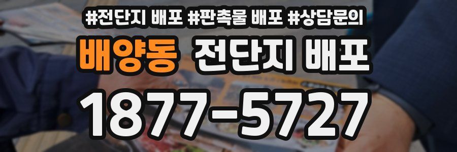 배양동 전단지 배포