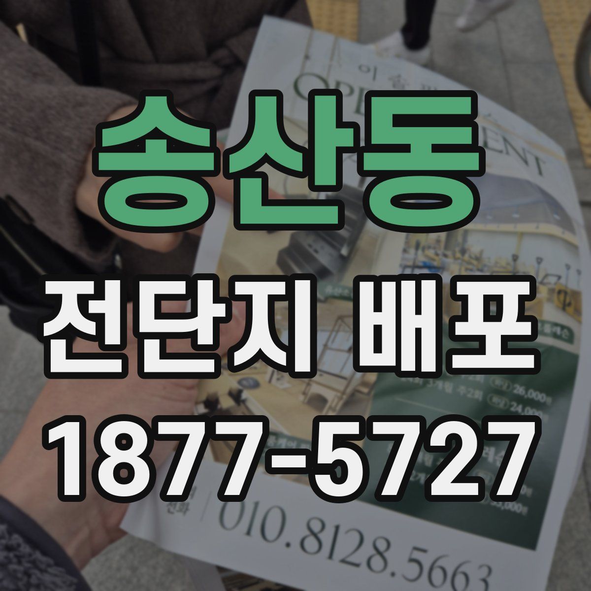 송산동 전단지 배포