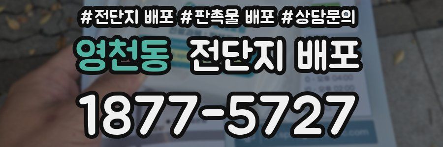 영천동 전단지 배포