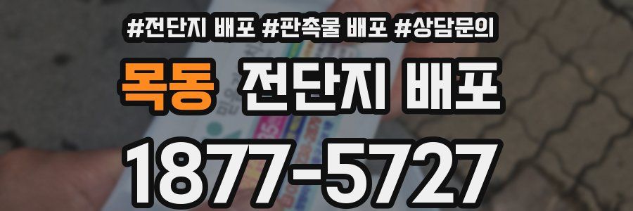 목동 전단지 배포