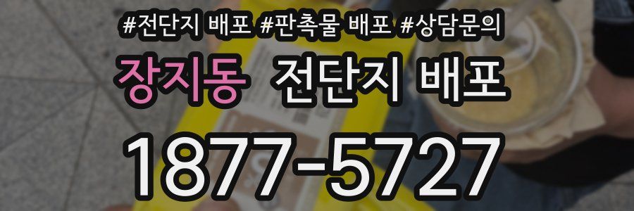 장지동 전단지 배포