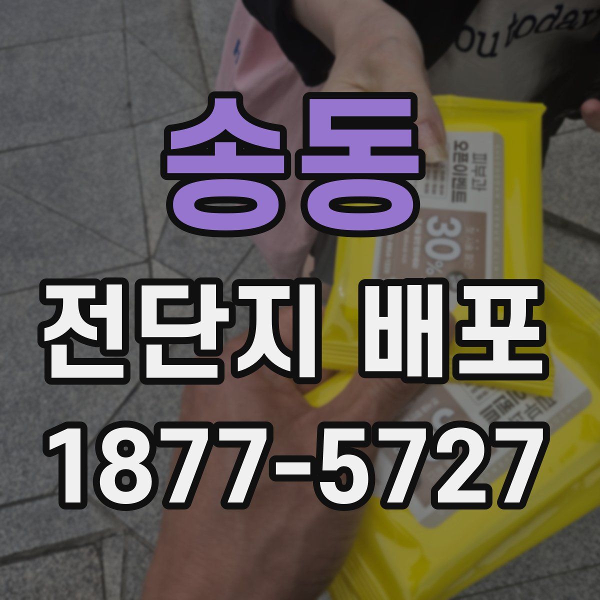 송동 전단지 배포