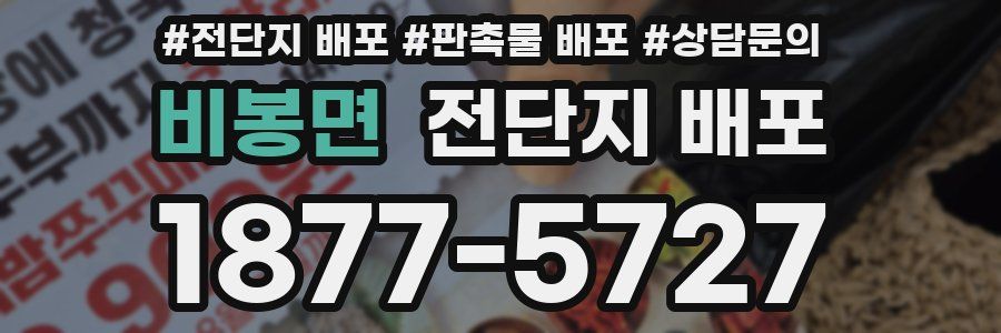 비봉면 전단지 배포