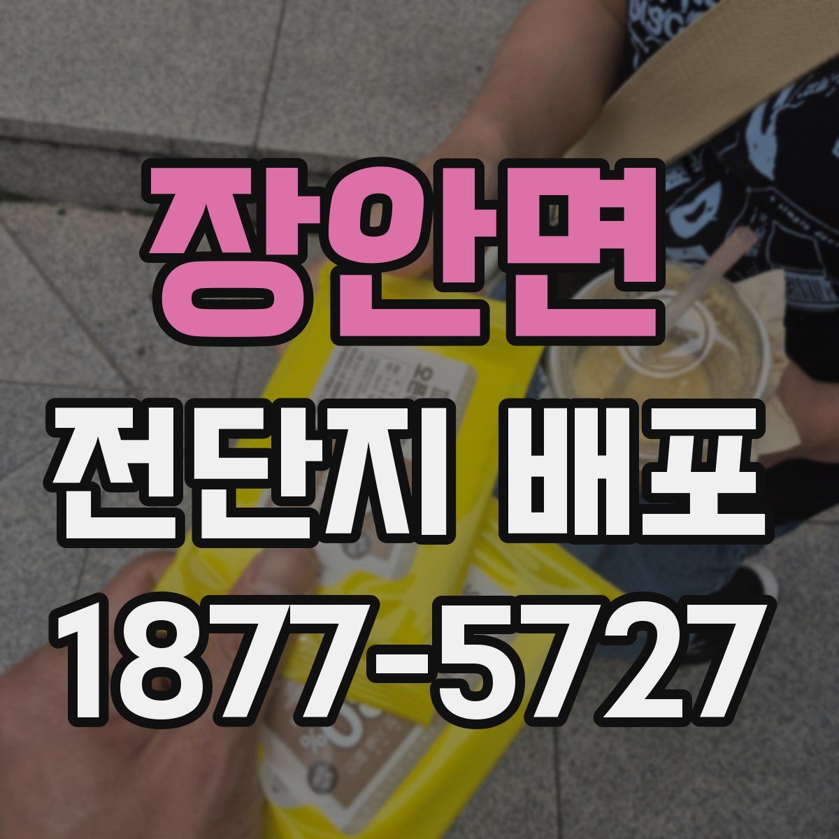 장안면 전단지 배포