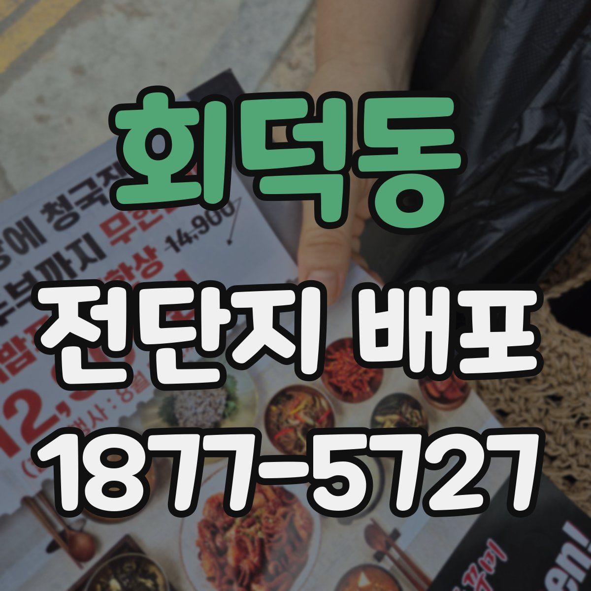 회덕동 전단지 배포