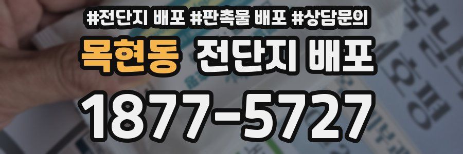 목현동 전단지 배포