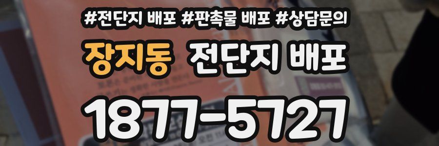 장지동 전단지 배포