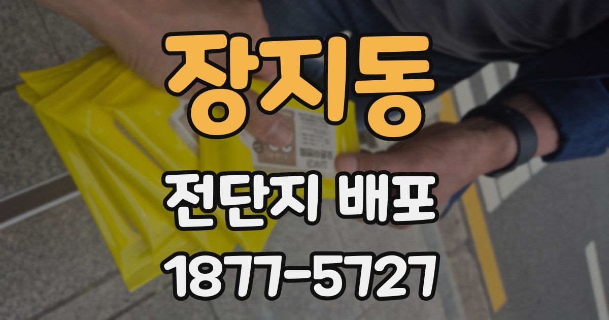 장지동 전단지 배포