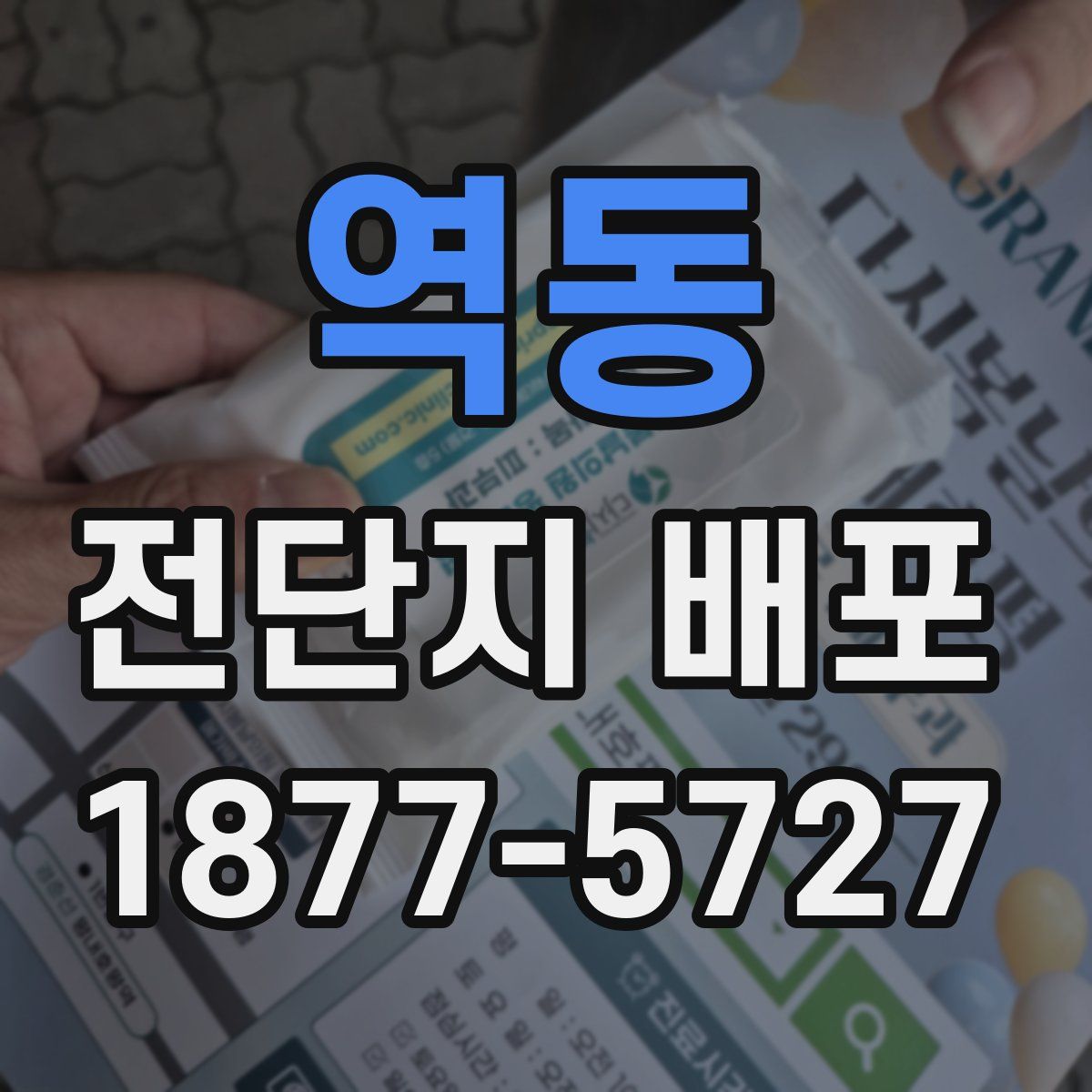 역동 전단지 배포