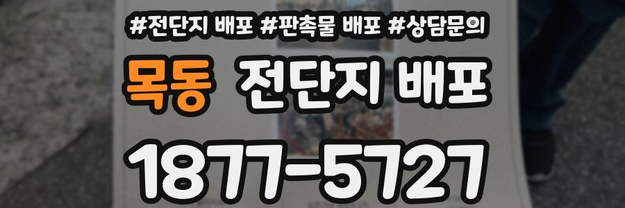 목동 전단지 배포