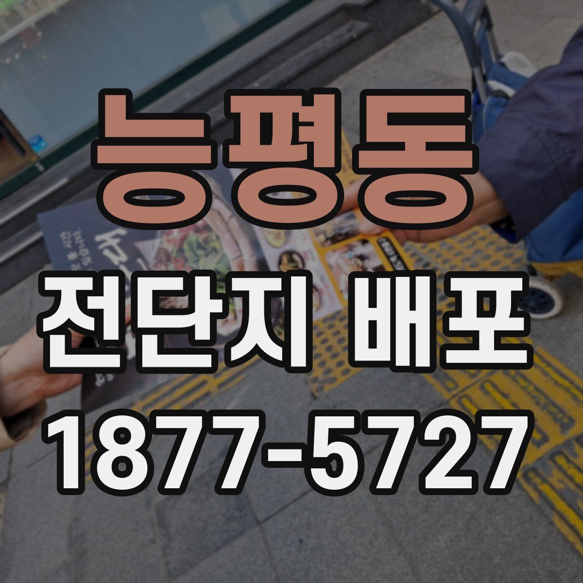 능평동 전단지 배포
