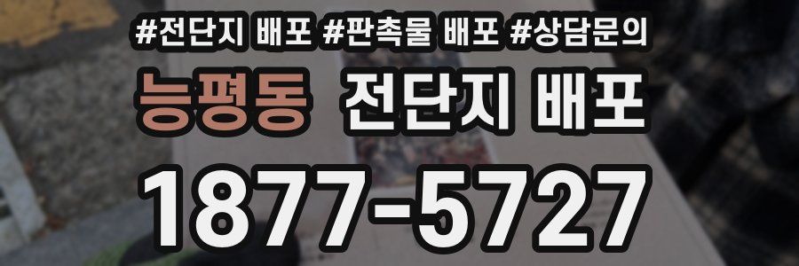 능평동 전단지 배포