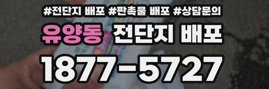 유양동 전단지 배포